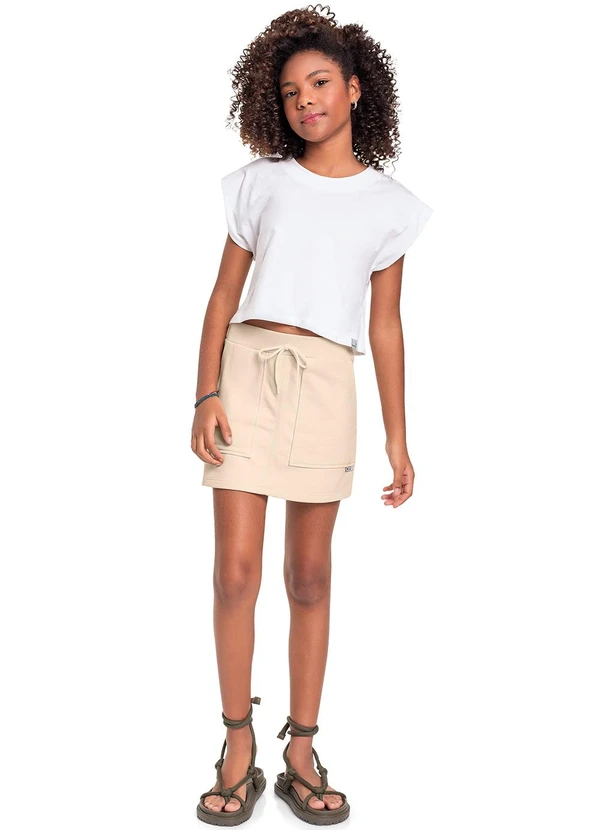 Gloss - Blusa Básica em Meia Malha Juvenil Branco 2