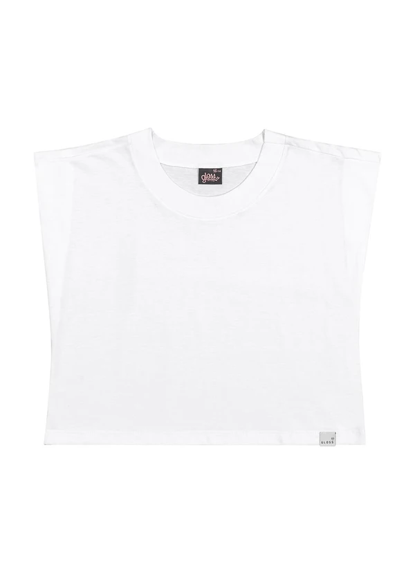 Gloss - Blusa Básica em Meia Malha Juvenil Branco 3