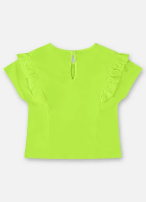 Up Baby - Blusa Básica em Meia Malha Verde - UP BABY