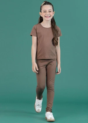 Soft Bonni - Blusa Básica Infantil Amendoa - SOFT BONNI