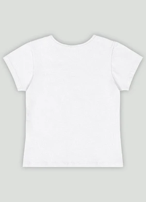 Blusa Básica Infantil em Cotton Quimby Branco - QUIMBY