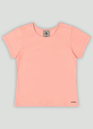 Blusa Básica Infantil em Cotton Quimby Rosa - QUIMBY
