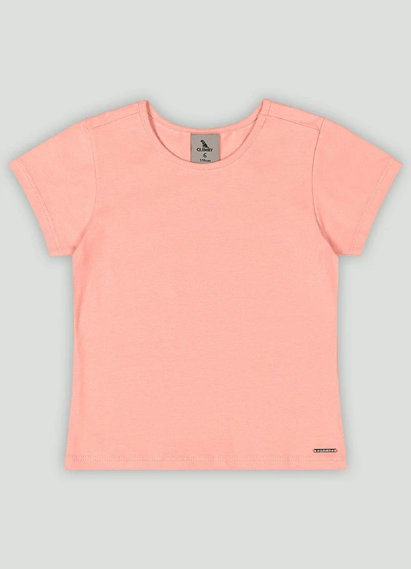 Quimby - Blusa Básica Infantil em Cotton Quimby Rosa