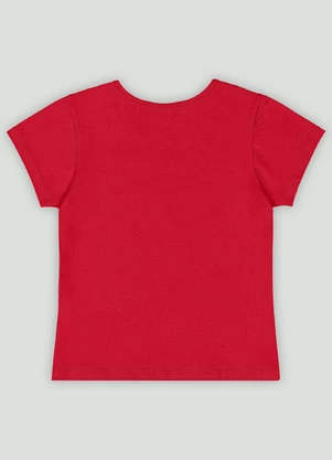 Blusa Básica Infantil em Cotton Quimby Vermelho - QUIMBY