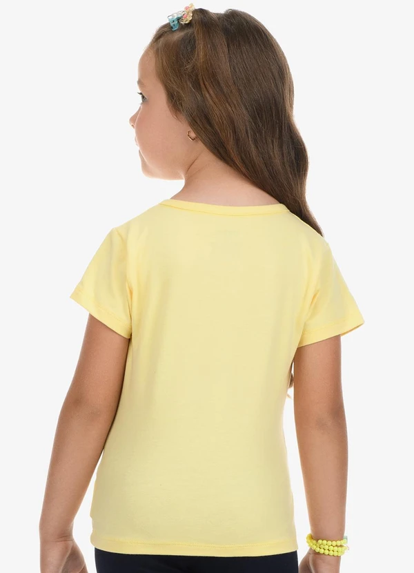 Rovi Kids - Blusa Básica Infantil Feminina Amarelo 2