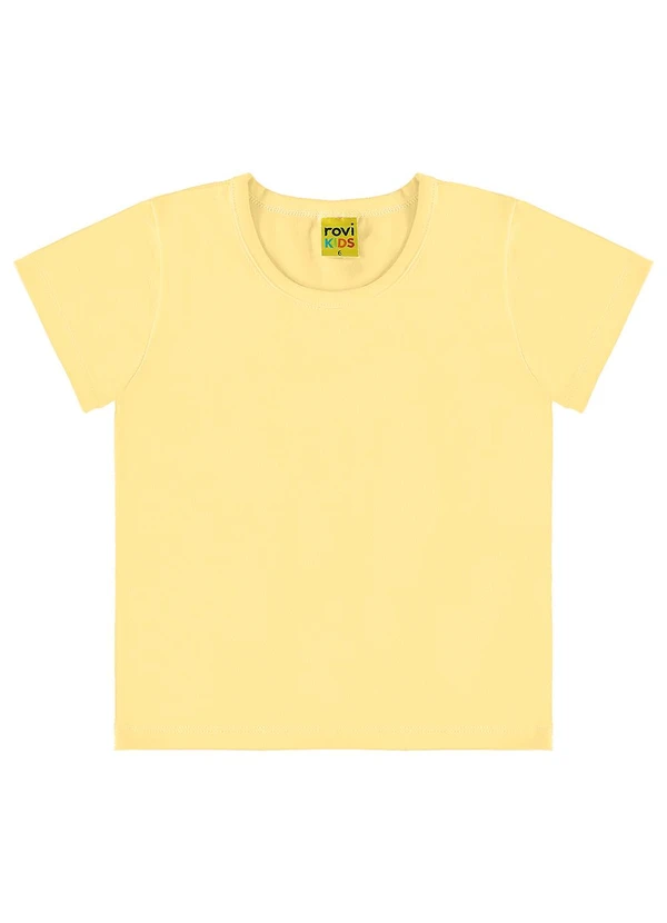 Rovi Kids - Blusa Básica Infantil Feminina Amarelo 4