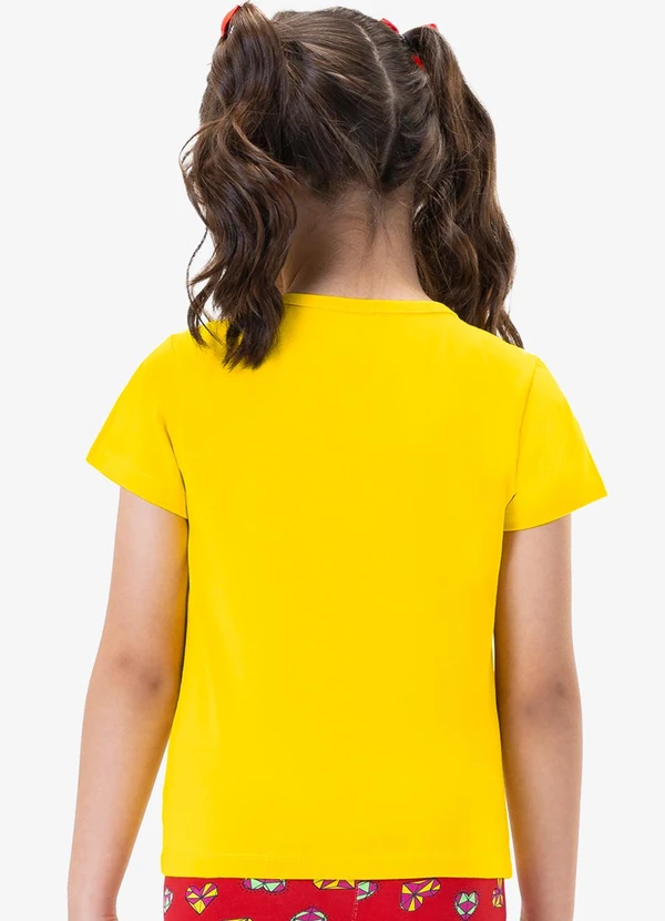 Rovi Kids - Blusa Básica Infantil Menina Amarelo 2