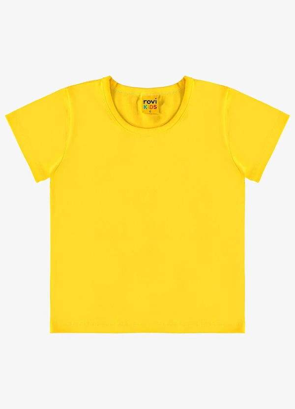 Rovi Kids - Blusa Básica Infantil Menina Amarelo 4