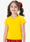 Rovi Kids - Blusa Básica Vermelho - variação: Amarelo
