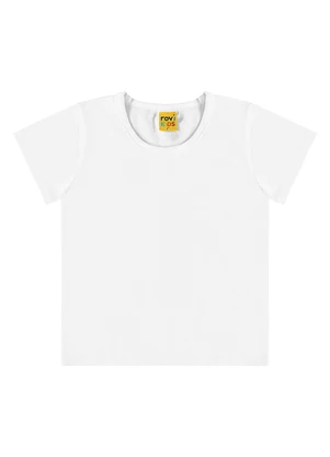 Rovi Kids - Blusa Básica Infantil Feminina Branco - ROVI KIDS
