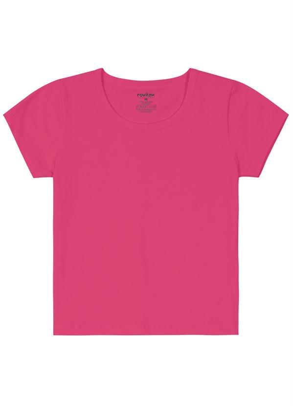 Rovi Kids - Blusa Básica Infantil Menina Rosa