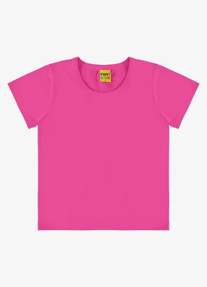 Rovi Kids - Blusa Básica Infantil Feminina Rosa - ROVI KIDS