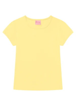 Duduka - Blusa Básica Infantil Menina Amarelo - DUDUKA