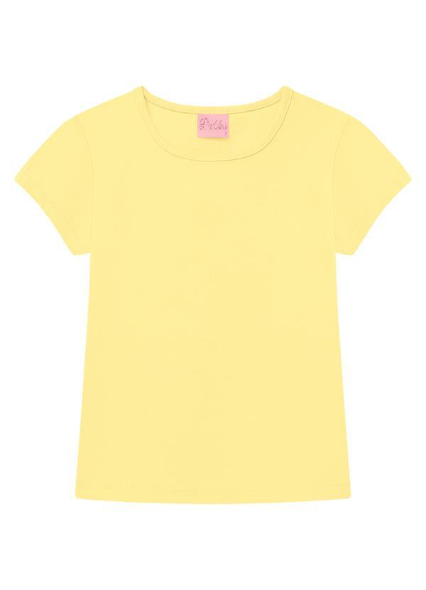 Duduka - Blusa Básica Infantil Menina Amarelo