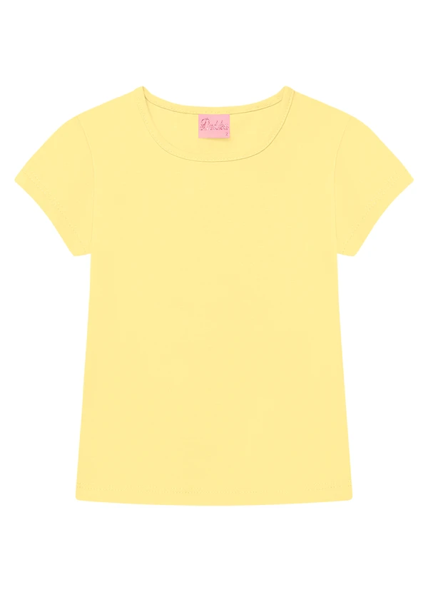 Duduka - Blusa Básica Infantil Menina Amarelo 1