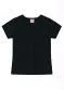 Brandili - Blusa Básica Menina de Cotton Rosa - variação: Preto