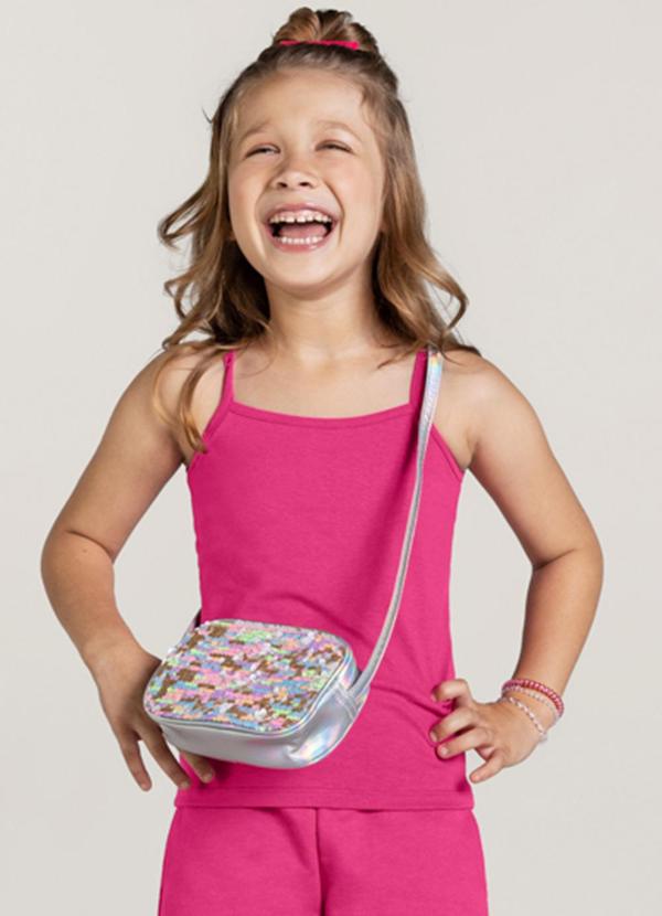 Brandili - Blusa Básica Infantil Menina Rosa