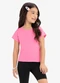 Rovi Kids - Blusa Básica Infantil Feminina Amarelo - variação: Rosa