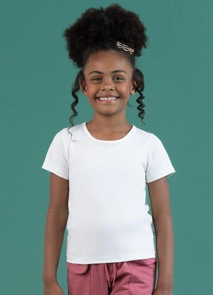 Soft Bonni - Blusa Básica Infantil Off White - SOFT BONNI