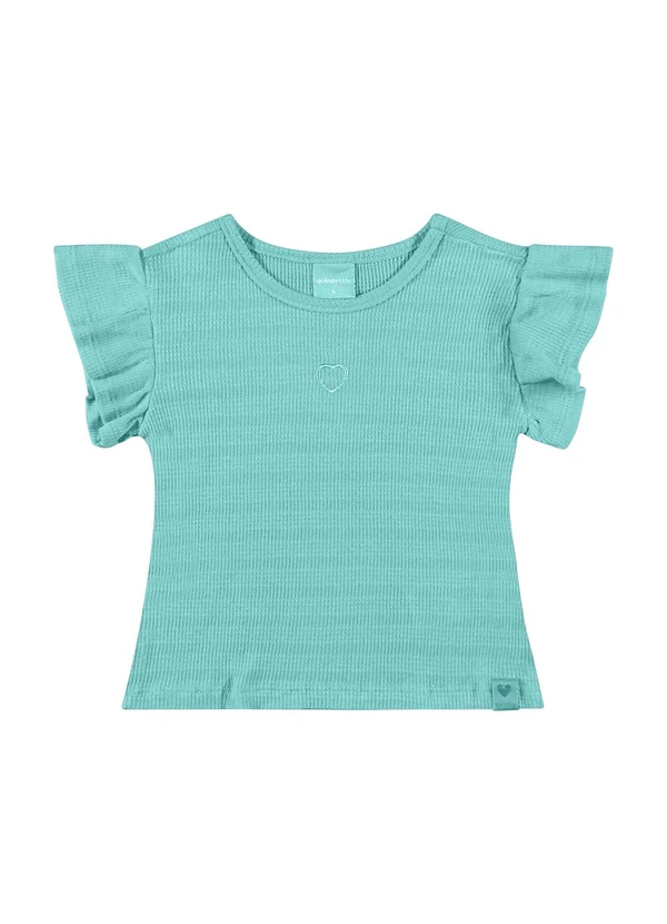 Quimby - Blusa Básica Infantil para Menina Azul 3