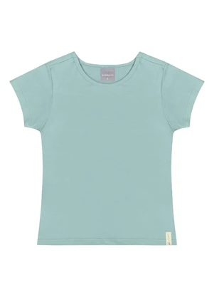 Quimby - Blusa Básica Infantil para Menina Azul - QUIMBY