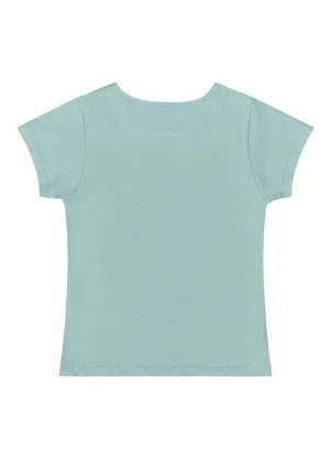 Quimby - Blusa Básica Infantil para Menina Azul - QUIMBY