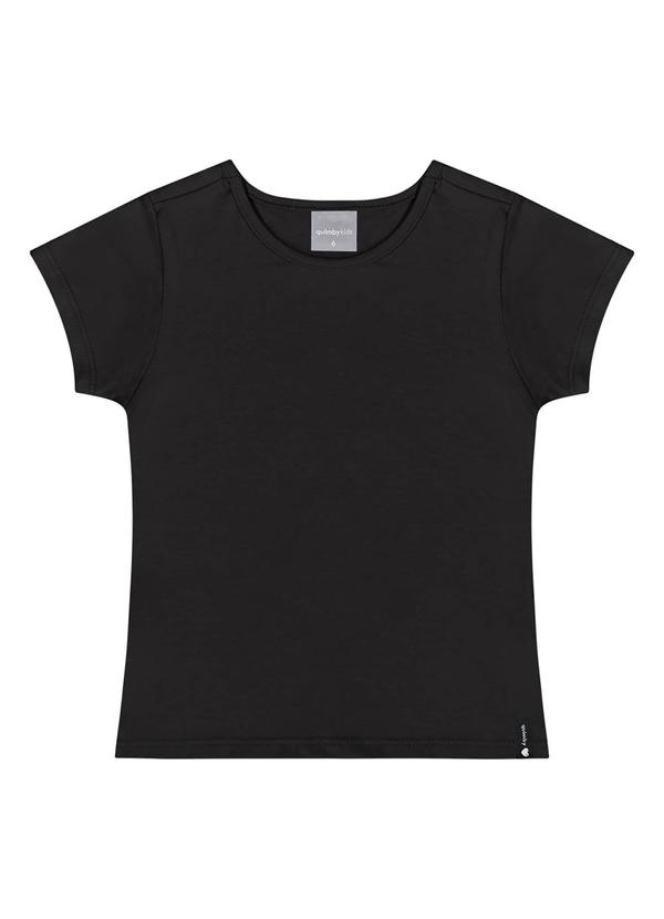Quimby - Blusa Básica Infantil para Menina Preto