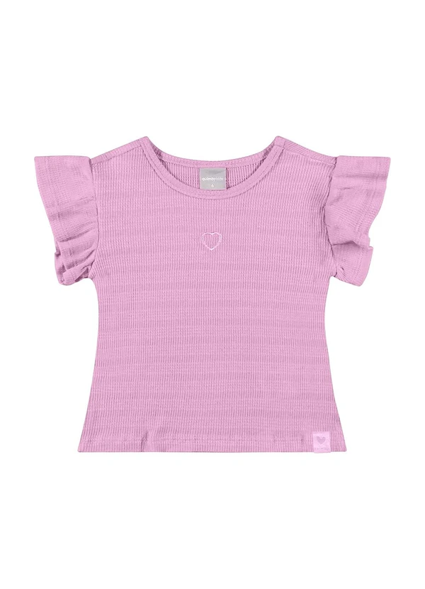Quimby - Blusa Básica Infantil para Menina Roxo