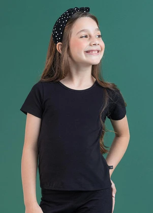 Soft Bonni - Blusa Básica Infantil Preto - SOFT BONNI