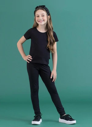 Soft Bonni - Blusa Básica Infantil Preto - SOFT BONNI