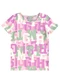 Malwee Kids - Blusa Básica Floral Rosa Magenta - variação: Rosa Claro