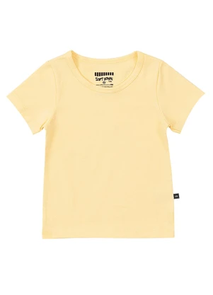 Soft Bonni - Blusa Basica Manga Curta  Amarelo - SOFT BONNI