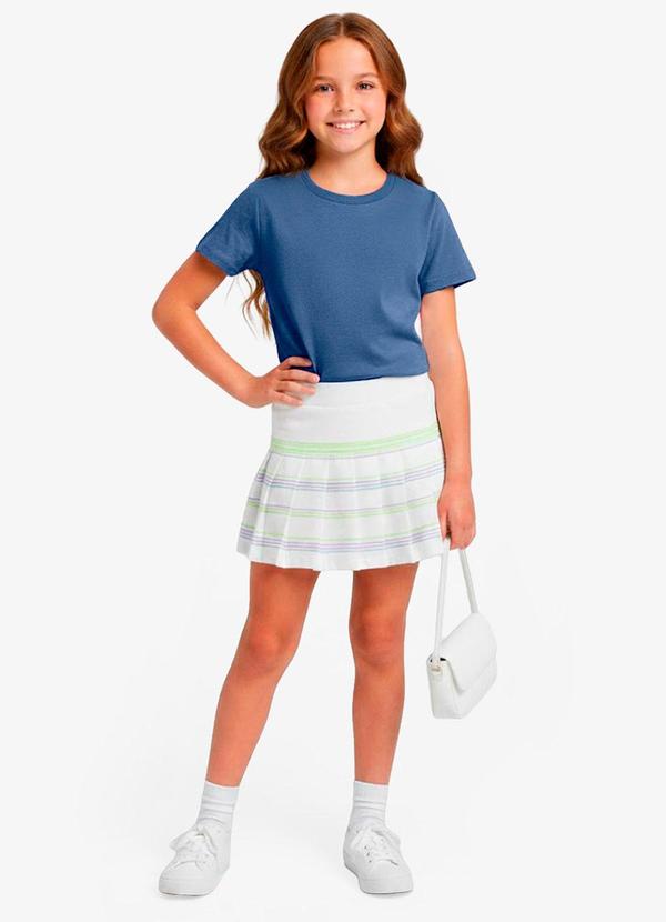 Rovitex - Blusa Básica Manga Curta Lisa Soletex Azul 3