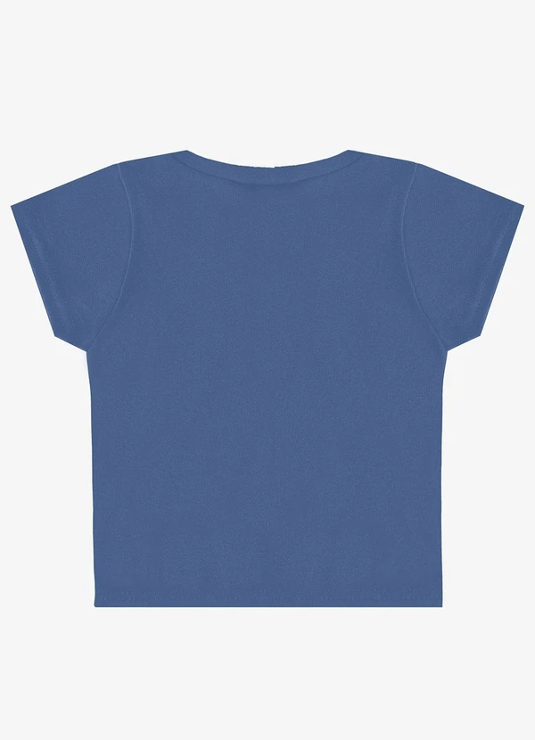 Rovitex - Blusa Básica Manga Curta Lisa Soletex Azul 6