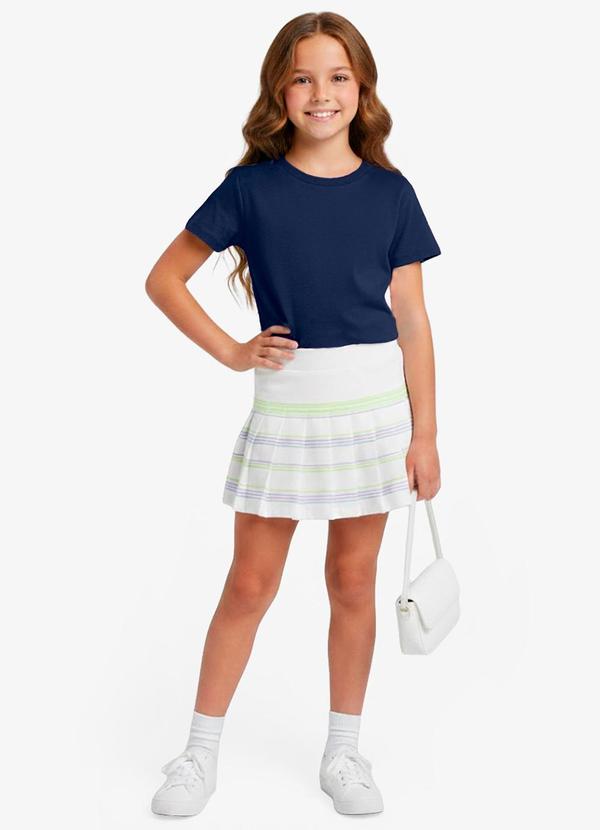 Rovitex - Blusa Básica Manga Curta Lisa Soletex Azul 3