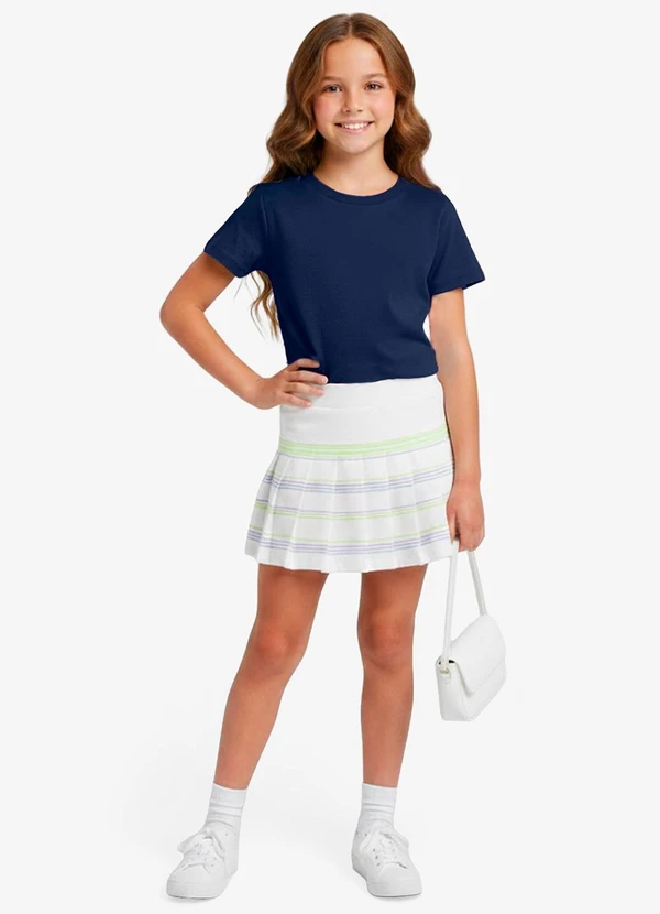 Rovitex - Blusa Básica Manga Curta Lisa Soletex Azul 3