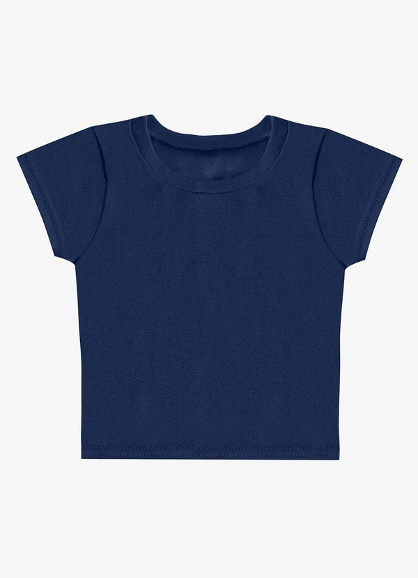 Rovitex - Blusa Básica Manga Curta Lisa Soletex Azul 5