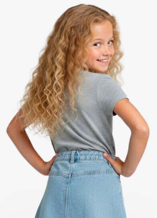 Rovitex - Blusa Básica Manga Curta Lisa Soletex Cinza 2