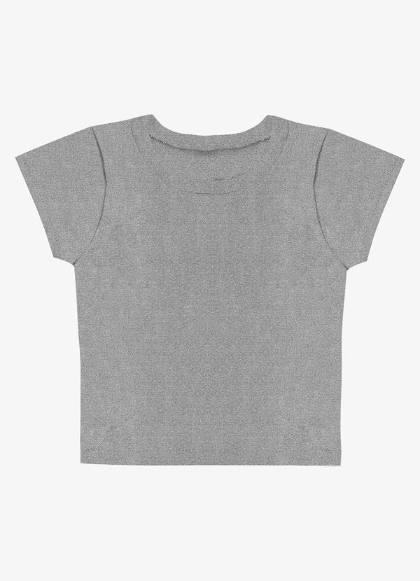 Rovitex - Blusa Básica Manga Curta Lisa Soletex Cinza 5