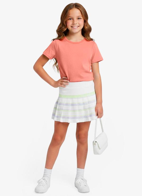 Rovitex - Blusa Básica Manga Curta Lisa Soletex Laranja 3