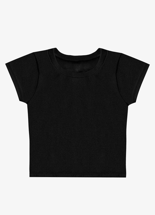 Rovitex - Blusa Básica Manga Curta Lisa Soletex Preto 5