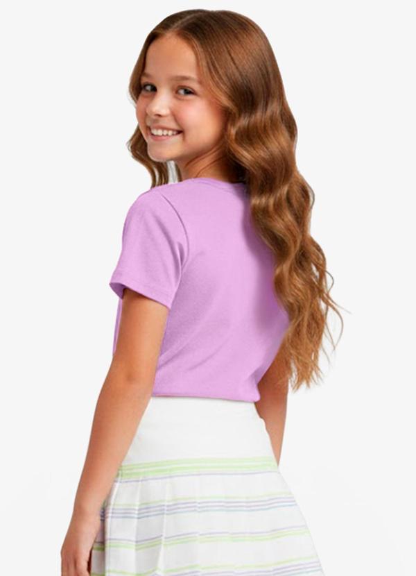 Rovitex - Blusa Básica Manga Curta Lisa Soletex Roxo 2