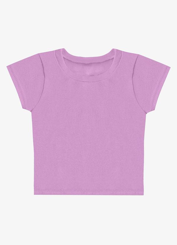 Rovitex - Blusa Básica Manga Curta Lisa Soletex Roxo 5