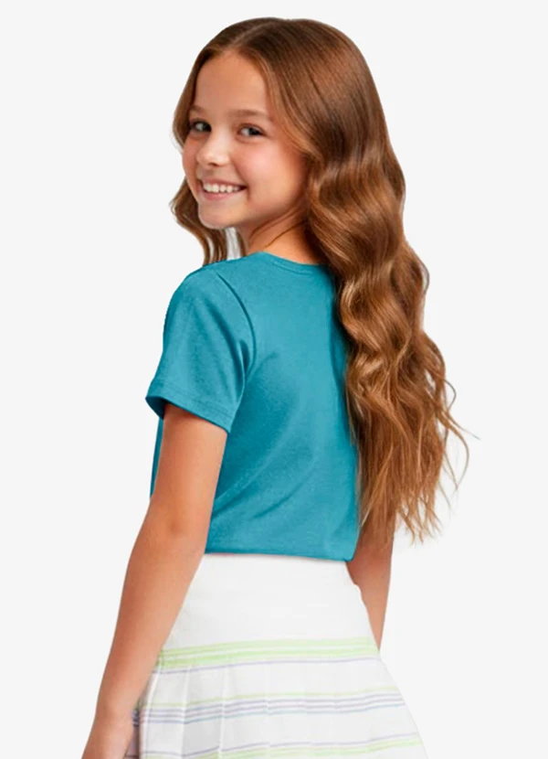 Rovitex - Blusa Básica Manga Curta Lisa Soletex Verde 2