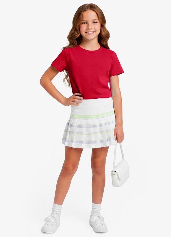 Rovitex - Blusa Básica Manga Curta Lisa Soletex Vermelho 3