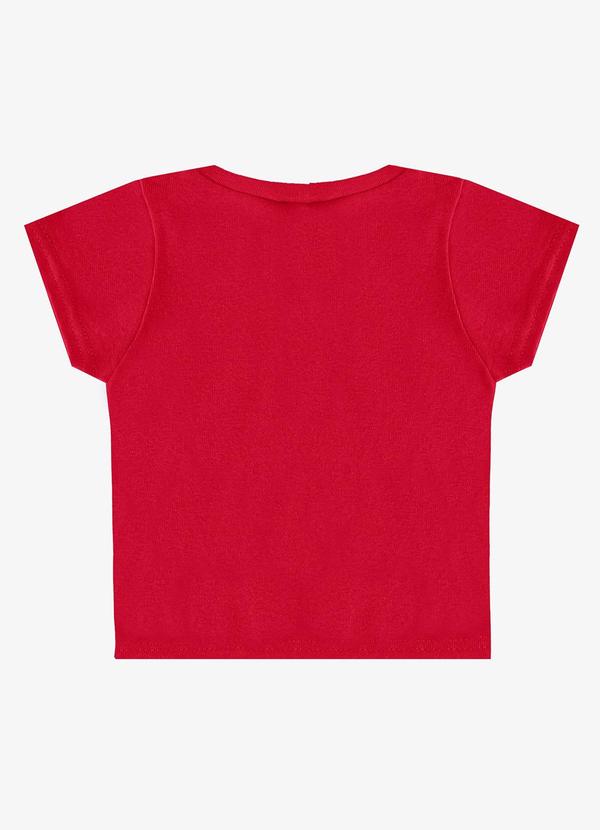 Rovitex - Blusa Básica Manga Curta Lisa Soletex Vermelho 6