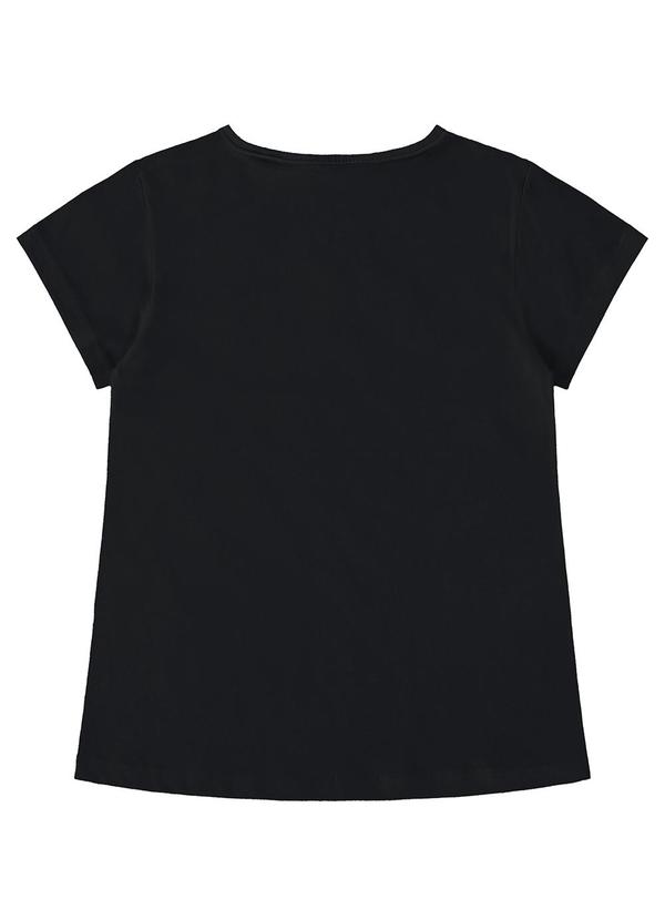 Guloseima - Blusa Básica Manga Curta Menina Preto 2