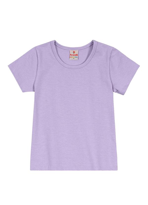 Brandili - Blusa Básica Menina de Cotton Lilás