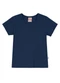 Brandili - Blusa Básica Menina de Cotton Rosa - variação: Azul