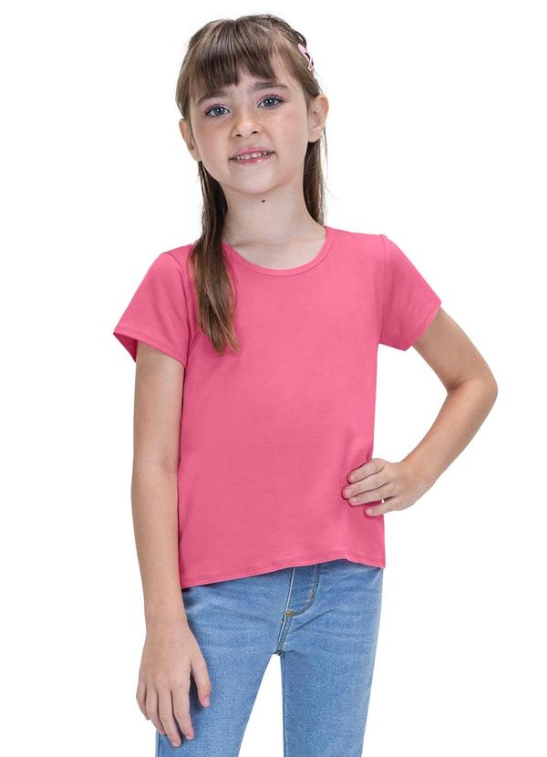 Rovi Kids - Blusa Básica Menina Infantil Rosa